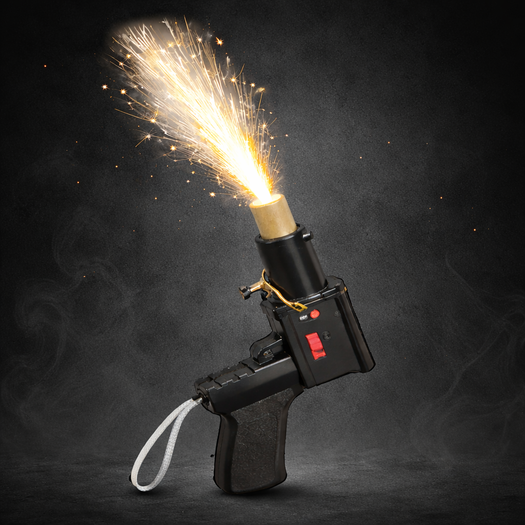 Pyro with Sparkles Gun