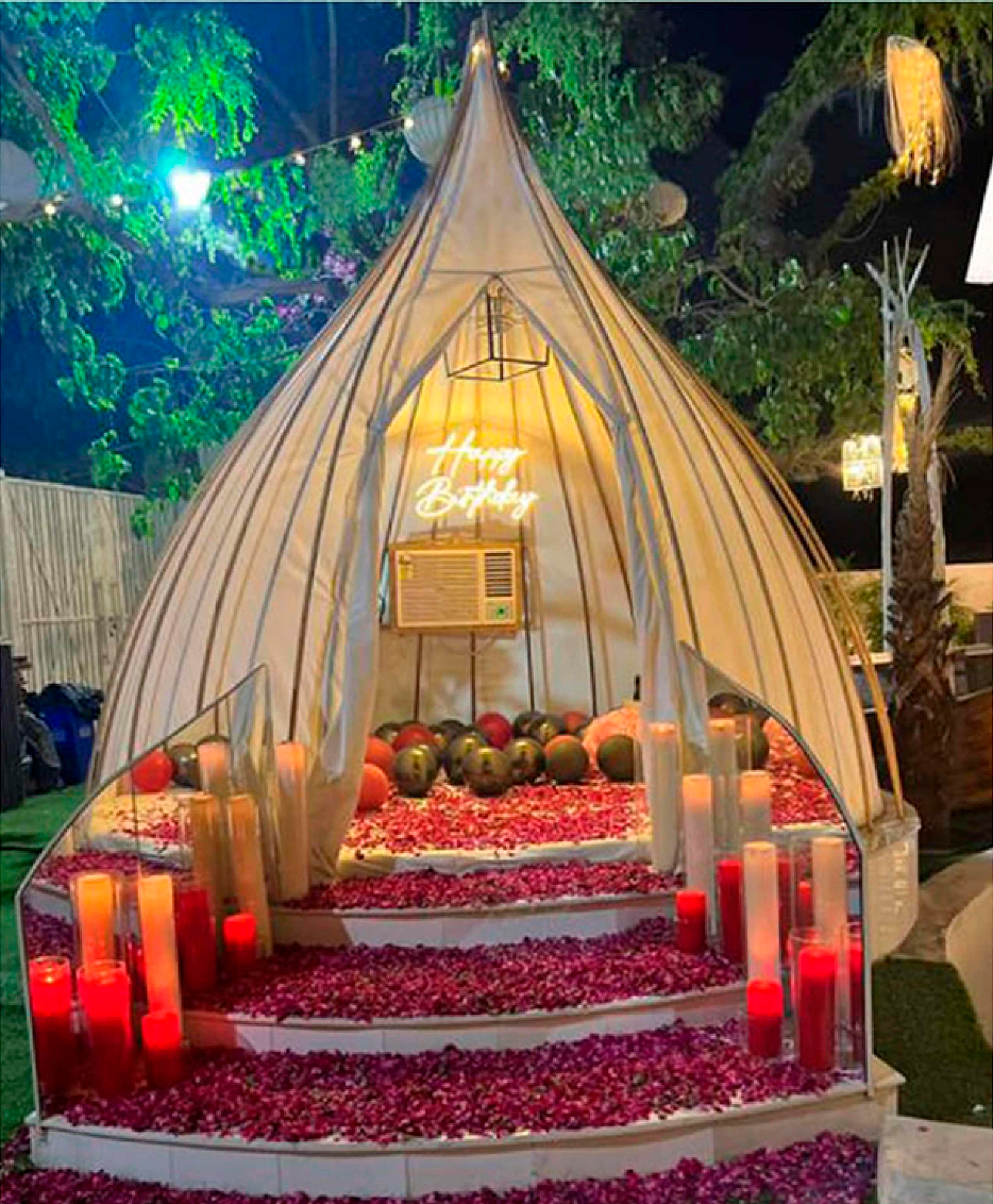 Private Decorated Cabanas - At Jaipur